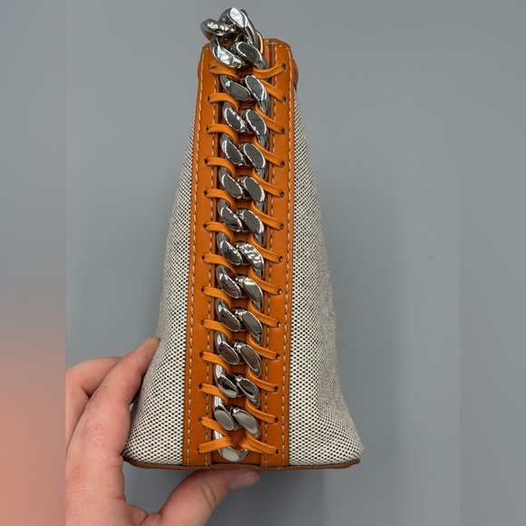 Stella McCartney Frayme Bucket Canvas Bag with Strap - Picture 6 of 14